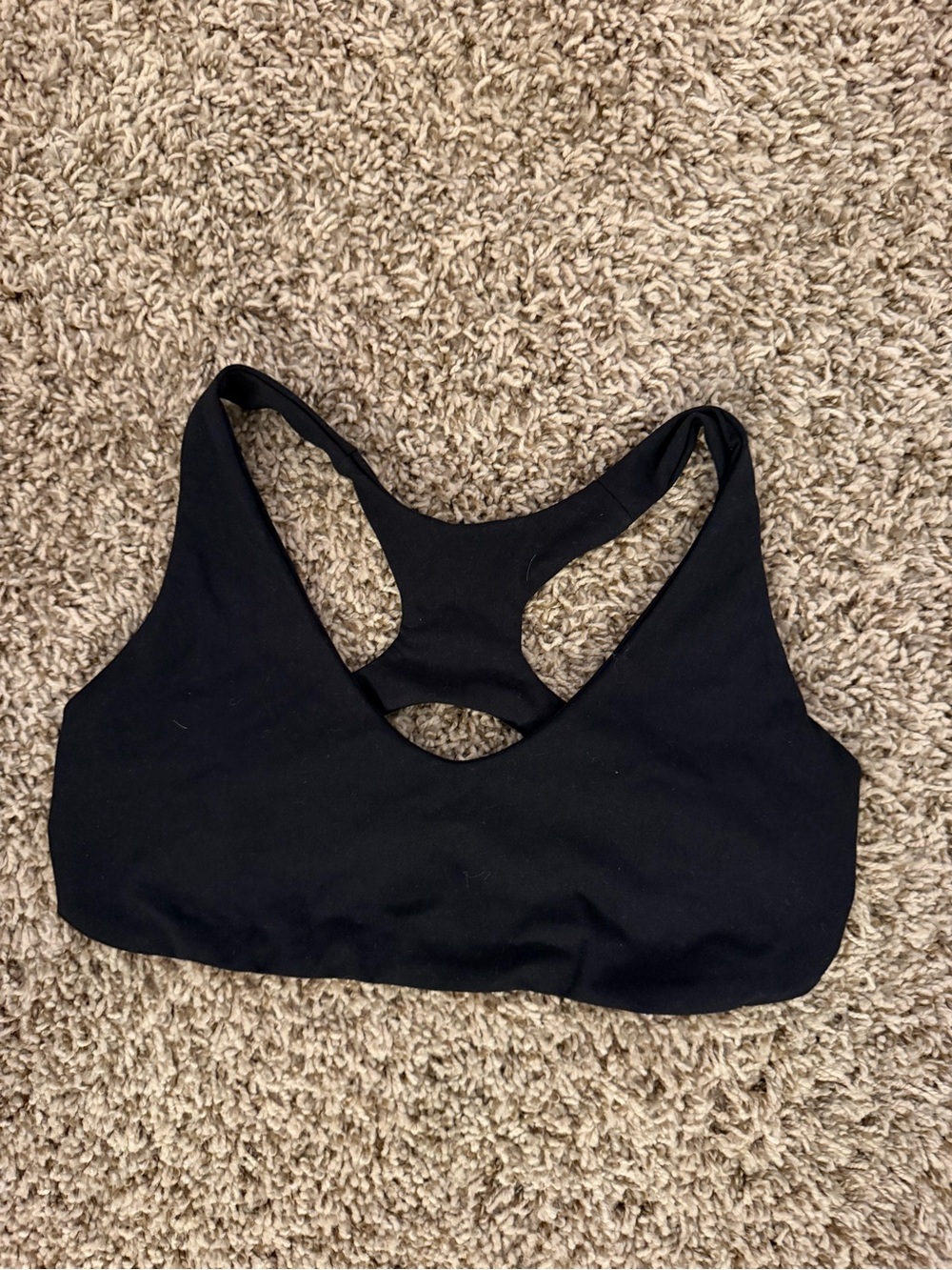 Women's Black Racerback Bralette - Comfortable Everyday brand is Joan brown